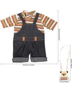 Vestido de Muñeca Miunana con Mochila de Oso 35-45 cm 2