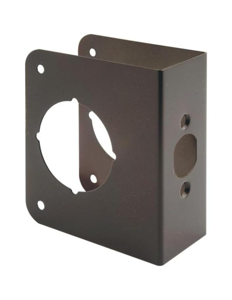 Placa Refuerzo Cerradura Prime-Line U 10745 Bronce 4,5 cm