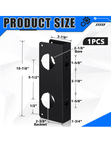 Placa de Refuerzo Acero Inoxidable Ferraycle 27,62 cm Bronce