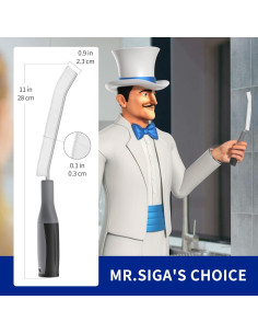 Cepillo de Limpieza de Ranuras MR.SIGA - 2 Unidades, Cerdas Duras 2