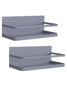 Organizador de Especias Magnético Hoopoton Gris 1 Estante