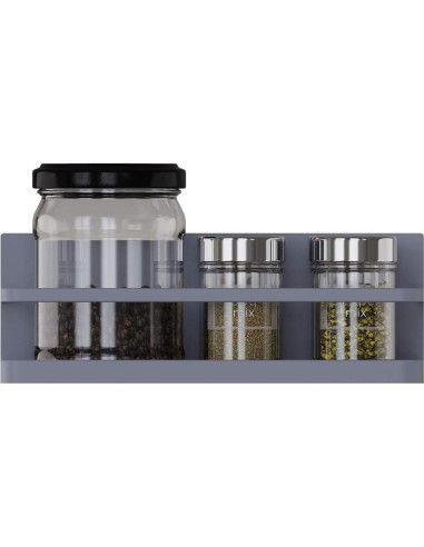 Organizador de Especias Magnético Hoopoton Gris 1 Estante