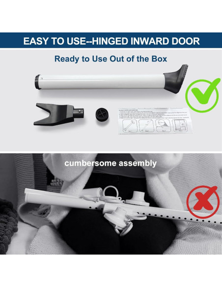 Paquete de 2 Barras de Seguridad Rerishom para Puertas