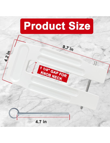 Cerradura de Puerta Francesa Enprotty FDL-01 Blanca Ajustable