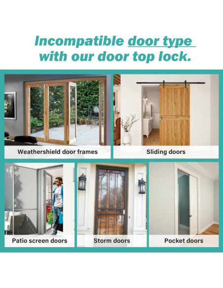 Cerradura Superior BILLROAD para Puertas de Seguridad Infantil