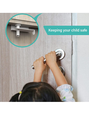 Cerradura Superior BILLROAD para Puertas de Seguridad Infantil