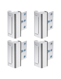 Cerradura de Seguridad uxcell 4 Pack Refuerzo Puerta 7,62 cm