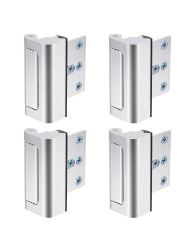 Cerradura de Seguridad uxcell 4 Pack Refuerzo Puerta 7,62 cm