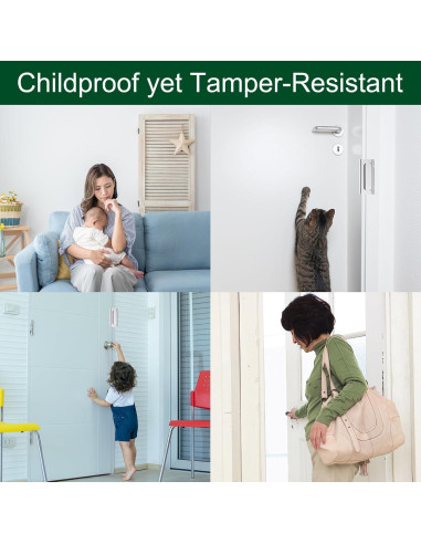 Cerradura de Seguridad uxcell 4 Pack Refuerzo Puerta 7,62 cm