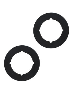 Placa de Refuerzo para Perilla de Puerta Rsoise Negra - Juego de 2