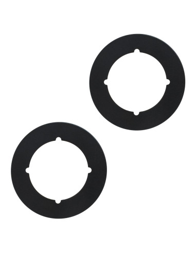 Placa de Refuerzo para Perilla de Puerta Rsoise Negra - Juego de 2