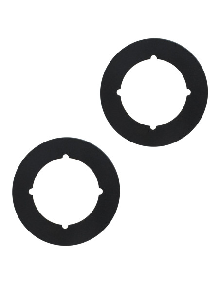 Placa de Refuerzo para Perilla de Puerta Rsoise Negra - Juego de 2