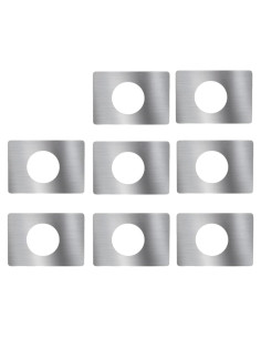 Placa de Refuerzo de Puerta SUMBIN Acero Inoxidable 8 Piezas