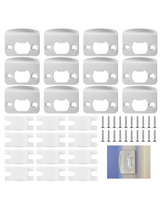 12 Placas de Golpe Acero Inoxidable OMISTAR para Puertas