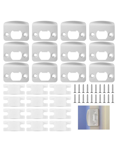 12 Placas de Golpe Acero Inoxidable OMISTAR para Puertas