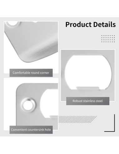 12 Placas de Golpe Acero Inoxidable OMISTAR para Puertas