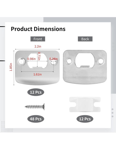 12 Placas de Golpe Acero Inoxidable OMISTAR para Puertas