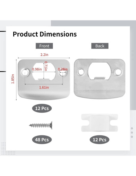 12 Placas de Golpe Acero Inoxidable OMISTAR para Puertas