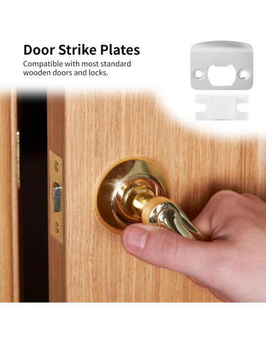 12 Placas de Golpe Acero Inoxidable OMISTAR para Puertas