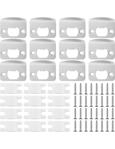 12 Placas de Golpe Acero Inoxidable OMISTAR para Puertas