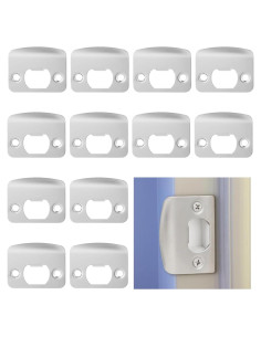 12 Placas de Golpe de Acero Inoxidable OMISTAR para Puertas