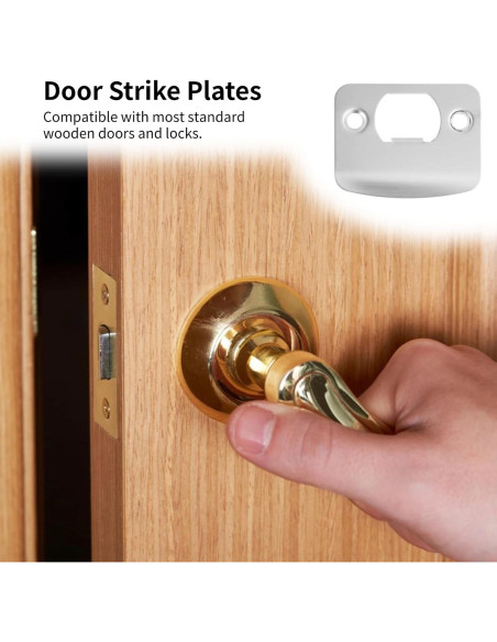 12 Placas de Golpe de Acero Inoxidable OMISTAR para Puertas