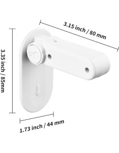 Cerradura de Palanca a Prueba de Niños 4 Unidades Blanco 2