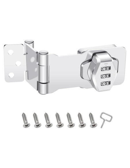 Cerradura de Combinación KIBBEH Acero Inoxidable 304 Blanco