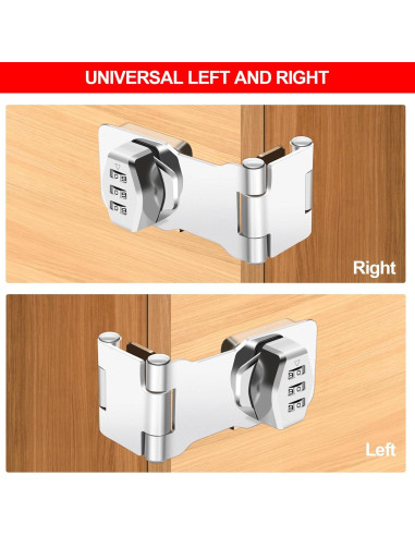 Cerradura de Combinación KIBBEH Acero Inoxidable 304 Blanco