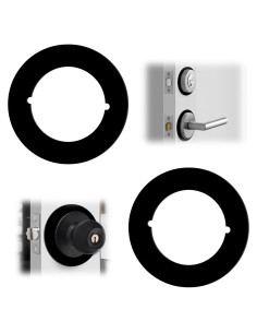 Placa de refuerzo redonda para pomo de puerta Genérico 2 Pzas