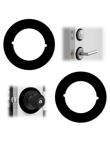 Placa de refuerzo redonda para pomo de puerta Genérico 2 Pzas