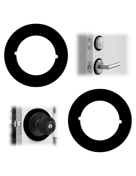 Placa de refuerzo redonda para pomo de puerta Genérico 2 Pzas