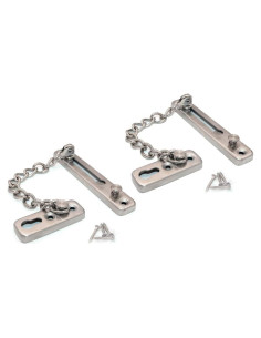 Juego de 2 Cerraduras de Cadena NUZAMAS Acero Inoxidable 304