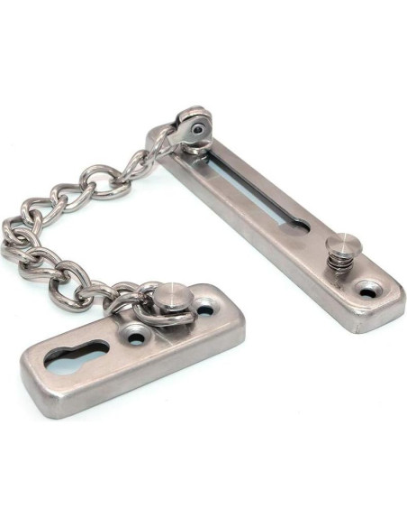 Juego de 2 Cerraduras de Cadena NUZAMAS Acero Inoxidable 304