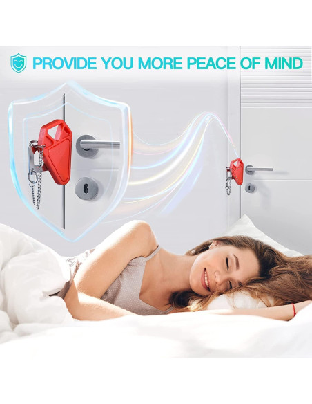 Cerradura de Puerta Portátil HELEMAN Seguridad Mejorada