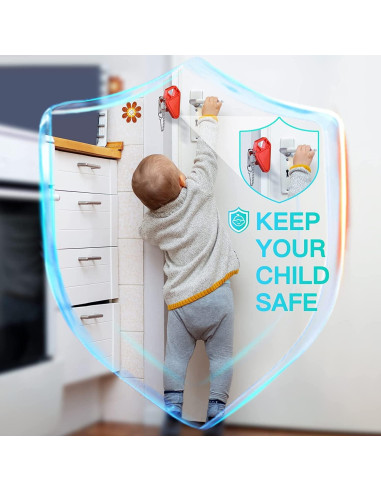 Cerradura de Puerta Portátil HELEMAN Seguridad Mejorada