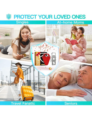 Cerradura de Puerta Portátil HELEMAN Seguridad Mejorada