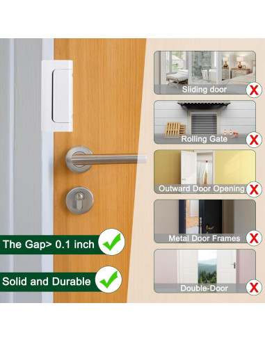 Cerradura de Seguridad uxcell para Puerta - 2 Paquetes, 7.62 cm