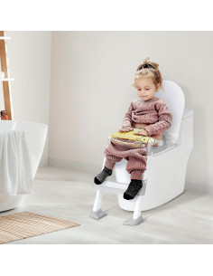Asiento de Entrenamiento para Baño OHKIDS Gris Claro 2