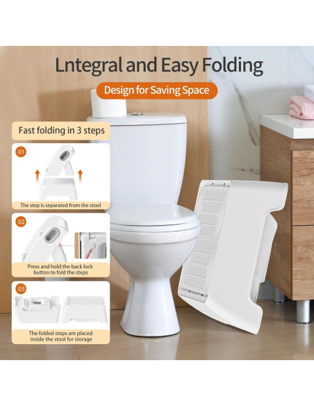 Escalera Ajustable 2 Pasos Imvloaek para Niños Gris