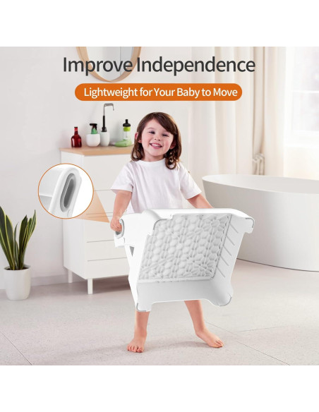 Escalera Ajustable 2 Pasos Imvloaek para Niños Gris