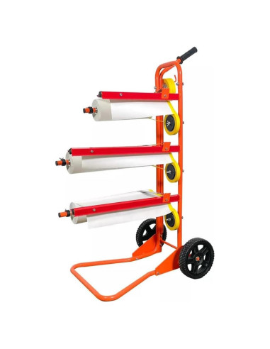 Dispensador de papel enmascarador móvil Lauco 3 rollos 30 cm