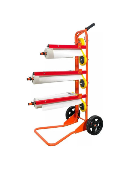 Dispensador de papel enmascarador móvil Lauco 3 rollos 30 cm