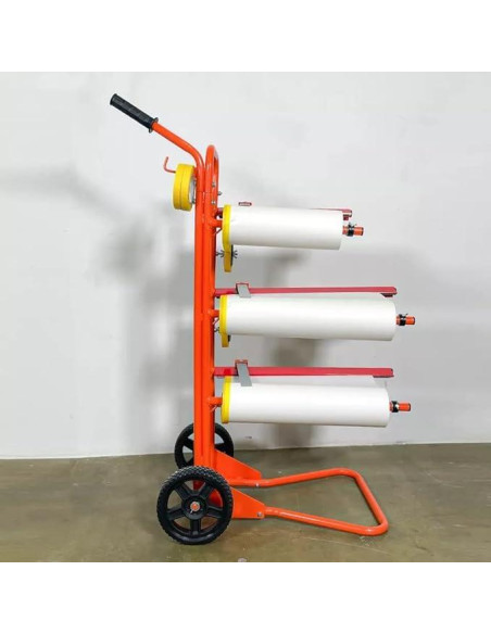 Dispensador de papel enmascarador móvil Lauco 3 rollos 30 cm