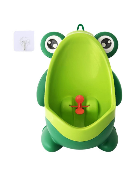 Orinal Divertido para Entrenamiento de Niños Rana Verde