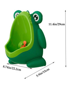 Orinal Divertido para Entrenamiento de Niños Rana Verde 2