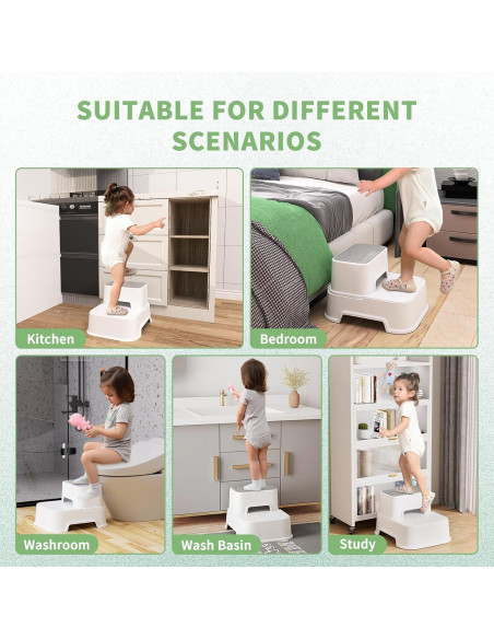 Escalera Multifuncional para Niños MangoHood 2EN1 Blanca