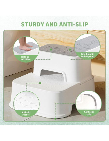 Escalera Multifuncional para Niños MangoHood 2EN1 Blanca