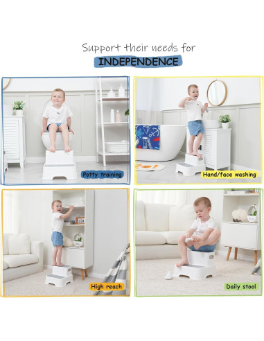 Escalera de 2 Pasos para Niños Harwaya - Antideslizante