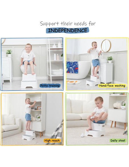 Escalera de 2 Pasos para Niños Harwaya - Antideslizante